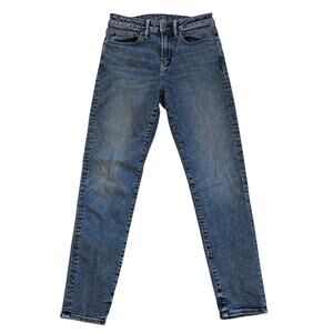 American Eagle Dad Jeans Mens Size 28x32 Blue Slim Tapered Leg Stretch 90s